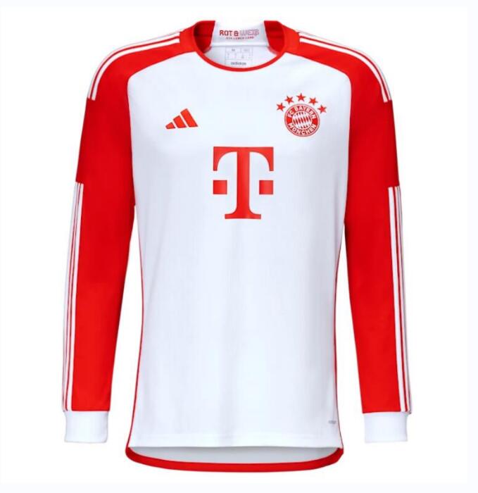 Bayern Munich Home Kit Soccer Jersey 2023/24 Long Sleeve